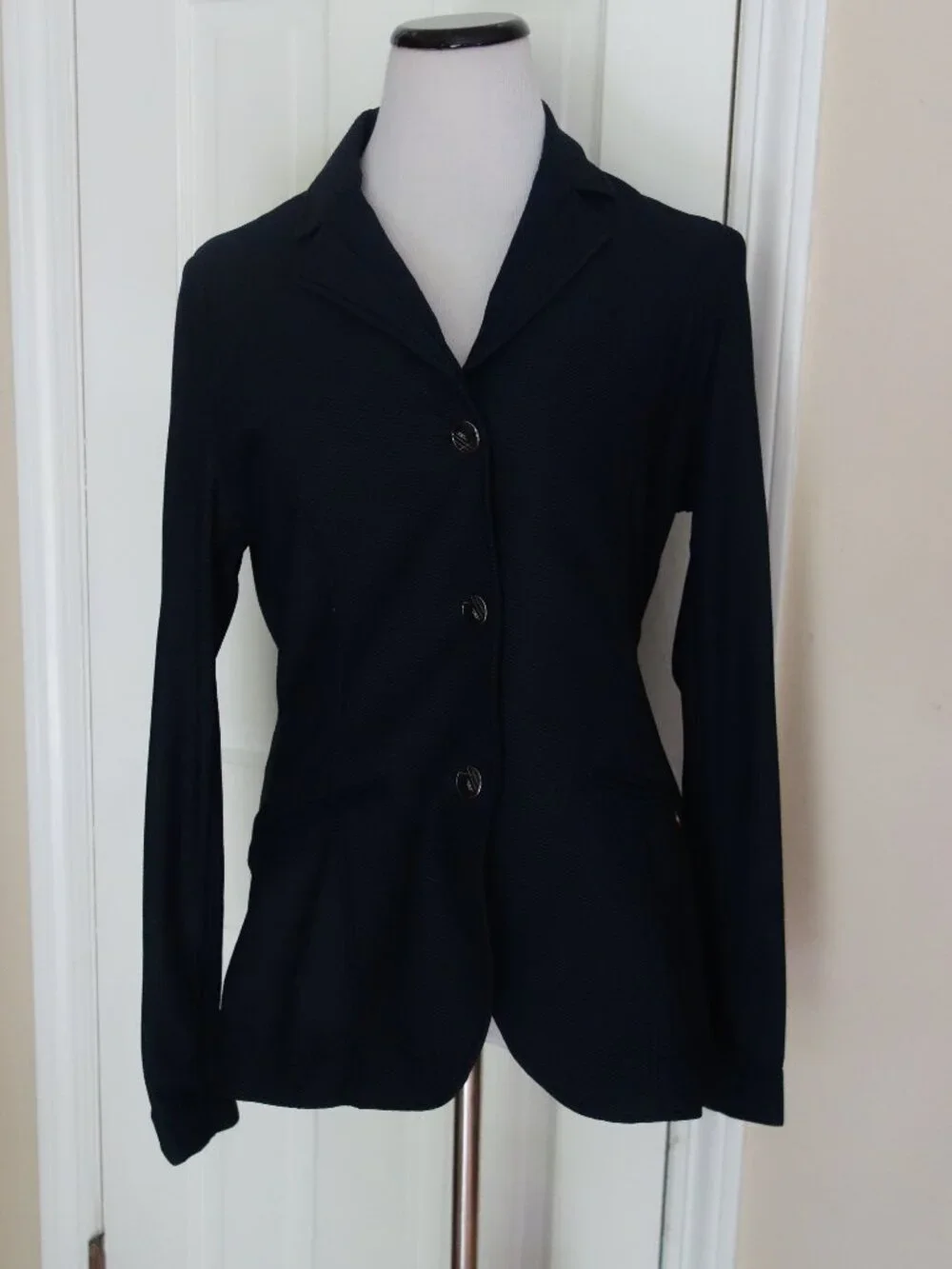 ALESSANDRO ALBANESE Mesh Show Navy Coat – Wmns L (U.S. 10/12) - Picture 12 of 14